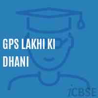 Gps Lakhi Ki Dhani Primary School Logo