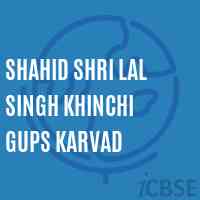 Shahid Shri Lal Singh Khinchi Gups Karvad Middle School Logo