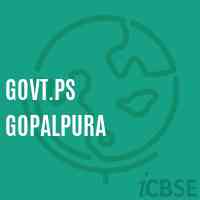 Govt.Ps Gopalpura Primary School Logo