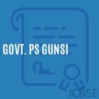 Govt. Ps Gunsi Primary School Logo