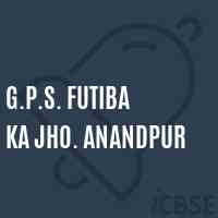 G.P.S. Futiba Ka Jho. Anandpur Primary School Logo