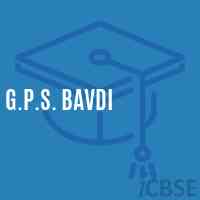 G.P.S. Bavdi Primary School Logo