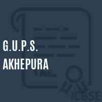 G.U.P.S. Akhepura Middle School Logo