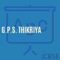 G.P.S. Thikriya Primary School Logo