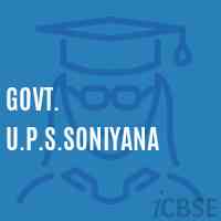 Govt. U.P.S.Soniyana Middle School Logo