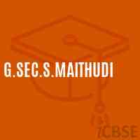 G.Sec.S.Maithudi Secondary School Logo