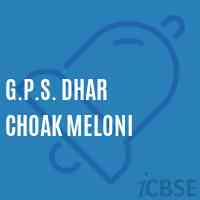 G.P.S. Dhar Choak Meloni Primary School Logo