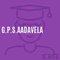 G.P.S.Aadavela Primary School Logo