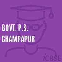 Govt. P.S. Champapur Primary School Logo