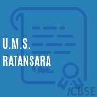 U.M.S. Ratansara Middle School Logo