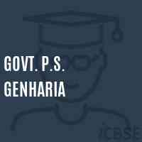 Govt. P.S. Genharia Primary School Logo
