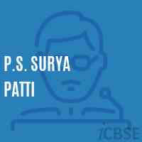 P.S. Surya Patti Primary School Logo