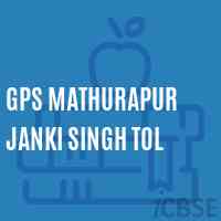Gps Mathurapur Janki Singh Tol Primary School Logo
