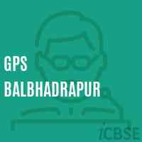 Gps Balbhadrapur Primary School Logo