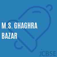 M.S. Ghaghra Bazar Middle School Logo