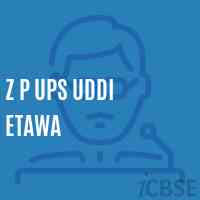 Z P Ups Uddi Etawa Secondary School Logo