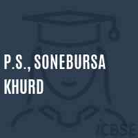 P.S., Sonebursa Khurd Primary School Logo