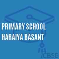 Primary School Haraiya Basant Logo