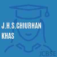 J.H.S.Chiurhan Khas Middle School Logo