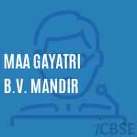 Maa Gayatri B.V. Mandir Primary School Logo