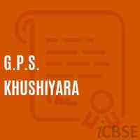 G.P.S. Khushiyara Primary School Logo