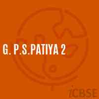 G. P.S.Patiya 2 Primary School Logo