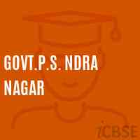 Govt.P.S. Ndra Nagar Primary School Logo