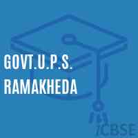 Govt.U.P.S. Ramakheda Middle School Logo