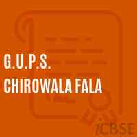 G.U.P.S. Chirowala Fala Middle School Logo