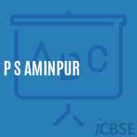 P S Aminpur Primary School Logo