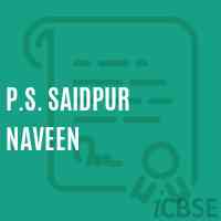 P.S. Saidpur Naveen Primary School Logo