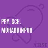 Pry. Sch. Mohaddinpur Primary School Logo