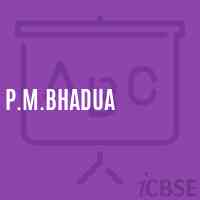 P.M.Bhadua Middle School Logo