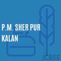 P.M. Sher Pur Kalan Middle School Logo
