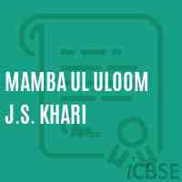 Mamba Ul Uloom J.S. Khari Middle School Logo