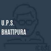 U.P.S. Bhattpura Middle School Logo