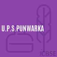 U.P.S.Punwarka Middle School Logo
