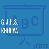 G.J.H.S. Khiriya Middle School Logo