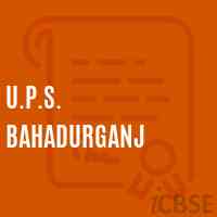 U.P.S. Bahadurganj Middle School Logo