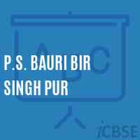 P.S. Bauri Bir Singh Pur Primary School Logo