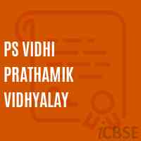Ps Vidhi Prathamik Vidhyalay Primary School Logo