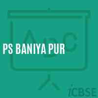 Ps Baniya Pur Primary School Logo