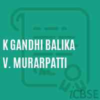 K Gandhi Balika V. Murarpatti Middle School Logo