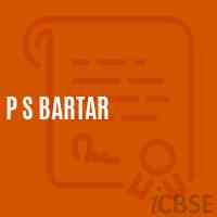P S Bartar Primary School Logo