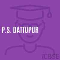 P.S. Dattupur Primary School Logo