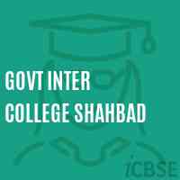 Govt Inter College Shahbad High School Logo