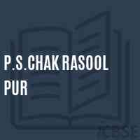P.S.Chak Rasool Pur Primary School Logo