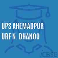 Ups Ahemadpur Urf N. Dhanoo Middle School Logo