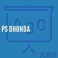 Ps Dhonda Primary School Logo