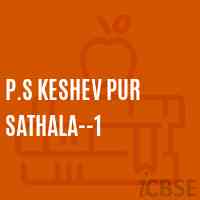 P.S Keshev Pur Sathala--1 Primary School Logo